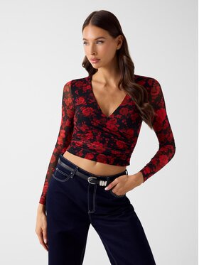 Guess Guess Top 180166 Červená Classic Fit