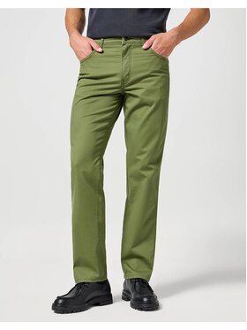 Wrangler Wrangler Spodnie materiałowe TEXAS Zielony Regular Fit