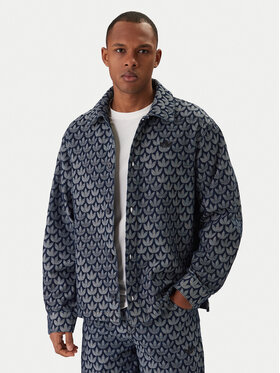 adidas adidas Koszula jeansowa Monogram KD0397 Niebieski Loose Fit