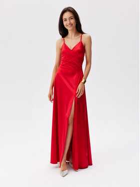 Roco Fashion Roco Fashion Sukienka wieczorowa Serena Czerwony Slim Fit