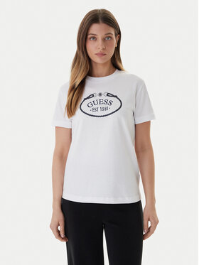 Guess Guess Póló V6RI04 K8FQ4 Fehér Regular Fit