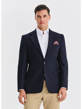 Pako Lorente Pako Lorente Marynarka P25WP-3X-030 Granatowy Slim Fit