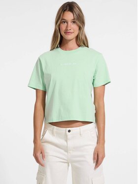 Guess Jeans Guess Jeans T-Shirt 170163 Zielony Classic Fit