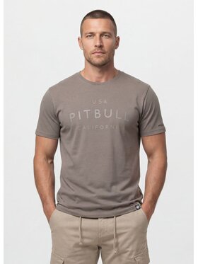 PITBULL PITBULL T-Shirt USA CAL Brązowy jasny Regular Fit