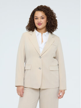 Fiorella Rubino Fiorella Rubino Marynarka Q008T200274N0R2 Kremowy Slim Fit