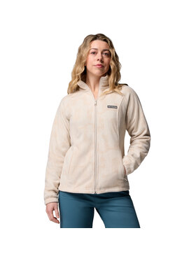 Columbia Columbia Felpa di pile Columbia Benton Springs Printed Full Zip Beige Regular Fit