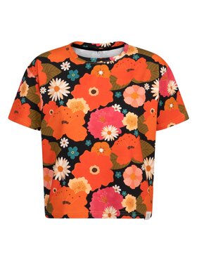 Moi Mili Moi Mili Bluzka Picnic with flowers Kolorowy Basic Fit