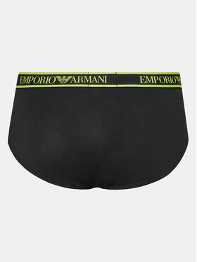 Emporio Armani Underwear Set Od 3 Para Muških Slip Gaća 111734 4F717 21320 Crna