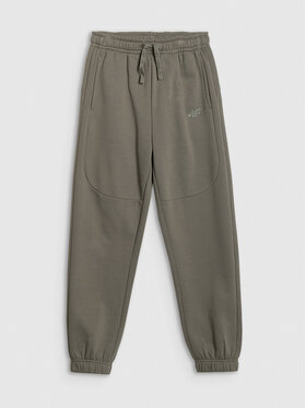 4F 4F Spodnie dresowe URBAN COMMUTER Szary ciemny Loose Fit