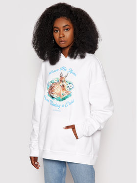 Local Heroes Local Heroes Bluza Crisis AW21S0003 Biały Oversize