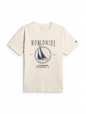 4F 4F T-Shirt LAKESIDE ESCAPE Biały Regular Fit