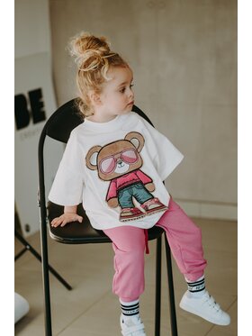 Bejbi Story Bejbi Story T-Shirt T-shirt oversize Rosie Teddy cream Écru Oversize