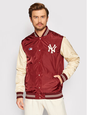 47 Brand 47 Brand Kurtka bomber New York Yankees BB017PEMDTJ551982CA Bordowy Regular Fit