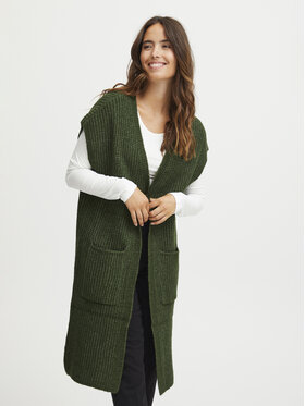Fransa Fransa Кардиган 20612719 Зелен Regular Fit