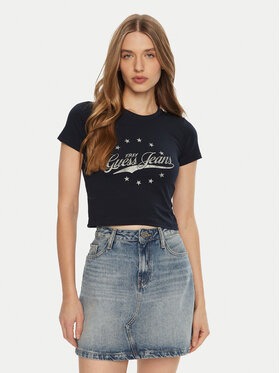 Guess Guess T-Shirt W5RI59 J1314 Niebieski Regular Fit
