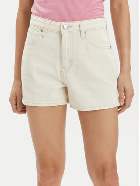 Lee Lee Szorty jeansowe Carol112348984 Écru Regular Fit