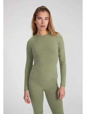 Style Republic Style Republic T-Shirt Long Sleeve T-Shirt Zielony Curvy Fit