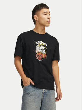 Jack&Jones Jack&Jones T-shirt Seven Skull 12262491 Crna Regular Fit