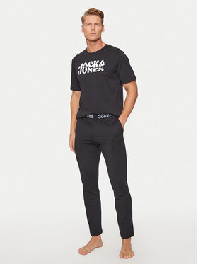 Jack&Jones Jack&Jones Piżama Elton 12266998 Czarny Standard Fit