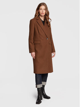 Sisley Sisley Зимове пальто 2BOYLN019 Коричневий Regular Fit