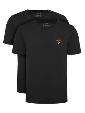 Aeronautica Militare Aeronautica Militare Souprava triček AM1UTI001B Černá Regular Fit