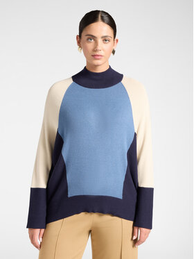 Elena Mirò Elena Mirò Maglione M057Z000819N0B2 Blu Over Fit