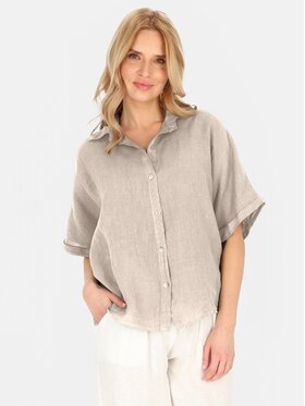 Perso Perso Bluzka CHCE255028F Beżowy Regular Fit