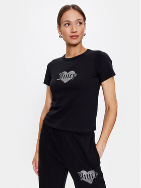 Juicy Couture Juicy Couture Tričko Haylee JCMCT223256 Čierna Regular Fit