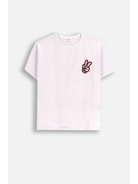 Coccodrillo Coccodrillo T-Shirt ZC5143204LGD-001 Bílá Regular Fit