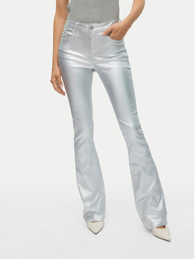 Vero Moda Vero Moda Hlače Flash 10329072 Srebrna Flared Fit