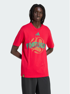 adidas adidas Koszulka techniczna FIFA World Cup 26™ Portugal Czerwony Regular Fit