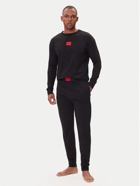 HUGO HUGO Pyžamo Galaxy 50549188 Čierna Regular Fit