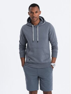 Ombre Ombre Mikina B979 Modrá Regular Fit