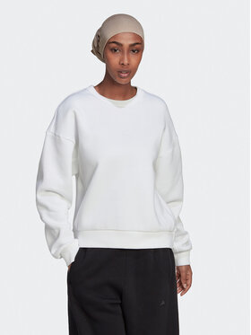 adidas adidas Суитшърт ALL SZN Fleece Sweatshirt HJ7997 Бял Loose Fit