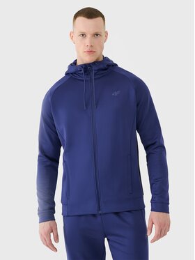 4F 4F Funkčná mikina 4FWSS25TFSWM513-30S Modrá Regular Fit