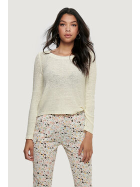 ONLY ONLY Sweter ONLGEENA XO L/S KNT NOOS Biały Sweat Fit