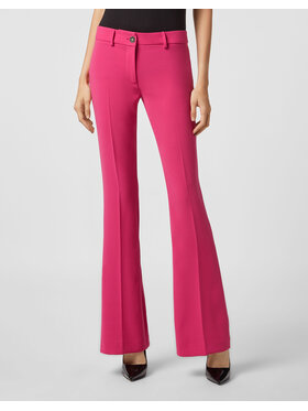 PHILIPP PLEIN PHILIPP PLEIN Spodnie materiałowe 21875 Różowy Flare Fit