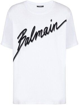 Balmain Balmain T-shirt EH1EG Bianco Regular Fit