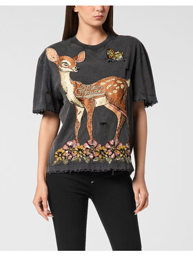 PHILIPP PLEIN PHILIPP PLEIN T-Shirt 26515 Czarny Over Fit