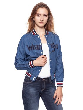 Wrangler Wrangler Kurtka przejściowa BOMBER JACKET Biały Regular Fit