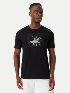Beverly Hills Polo Club Beverly Hills Polo Club Тишърт M1623-HR Черен Regular Fit