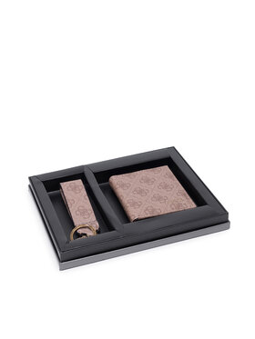 Guess Guess Подаръчен комплект Vezzola (4G Logo Basique) Slg GIF091 LEA22 Бежов