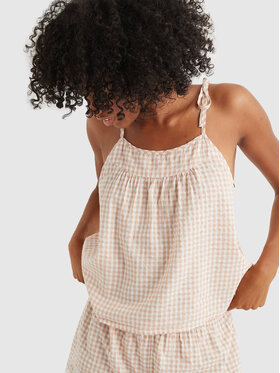 aerie aerie Top 066-2782-1017 Beżowy Regular Fit