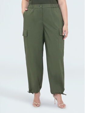 Fiorella Rubino Fiorella Rubino Pantaloni di tessuto P732T005554N035 Verde Regular Fit