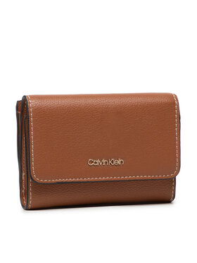 Calvin Klein Calvin Klein Majhna ženska denarnica Ck Must Trifold Sm K60K607251 Rjava