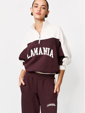 La Mania La Mania Spodnie dresowe DARLENE Brązowy Basic Fit