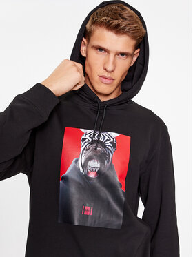 HUGO Hugo Суитшърт Debras 50498293 Черен Regular Fit