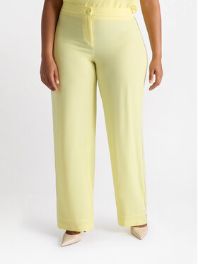 Fiorella Rubino Fiorella Rubino Pantaloni di tessuto P002T005061N018 Giallo Regular Fit