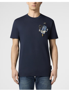 PHILIPP PLEIN PHILIPP PLEIN T-Shirt 30558 Granatowy Regular Fit