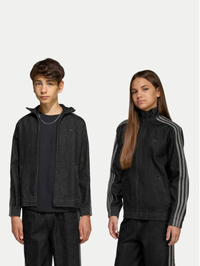 adidas adidas Džínsová bunda Firebird KE2965 Čierna Loose Fit